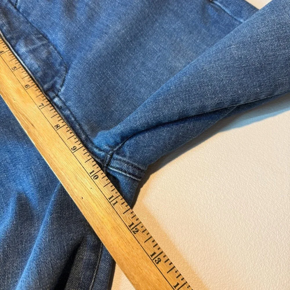 Anthropologie Pilcro Women 27 Polished Mid Rise Bootcut Jeans Dark Wash Button